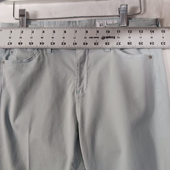 AG, Prima Crop Cigarette Leg, Mint Jeans, Size 28R, Mid Rise, Slim Fit - Picture 12 of 15